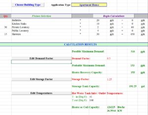 DOWNLOAD WATER HEATER CALCULATION EXCEL CALCULATOR | MEP EXTRA