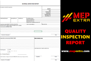 DOWNLOAD QUALITY INSPECTION REPORT FORMAT IN EXCEL mep extra