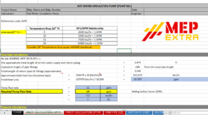 HOT WATER RECIRCULATION PUMP SIZING mepextra